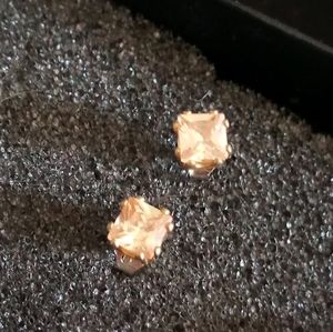 Smoky topaz earrings